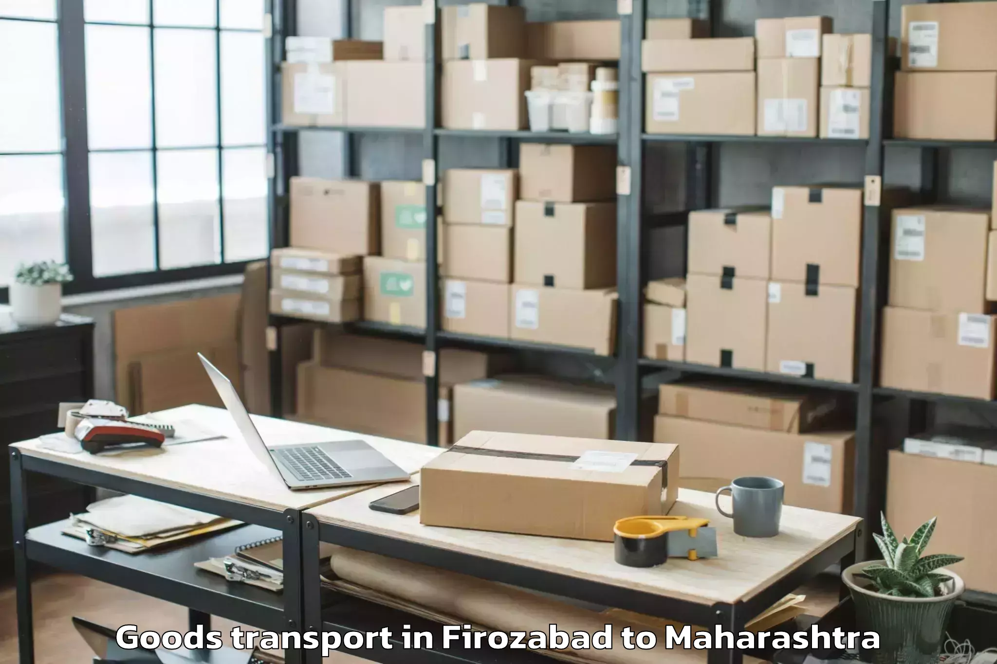 Easy Firozabad to Sandip University Nashik Goods Transport Booking